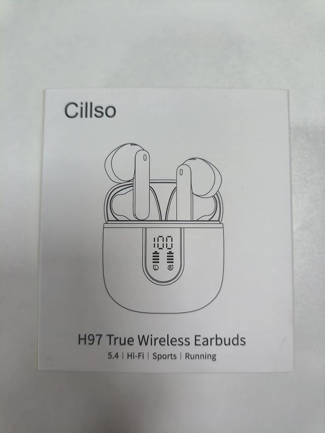 Wireless Earbuds, Bluetooth 5.4 Headphones with 3D Bass Stereo, 40H Ultralight in-Ear Buds, Bluetooth Earbuds with 4 ENC Noise Cancelling Mic, USB-C, IP7 Waterproof Earphones for Android iOS, Sillver