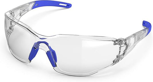 Safety Glasses Anti-Fog Goggles Clear Lens,Adjustable Frames Blue Light Blocking Eye Protection For Men Women