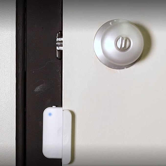 Feit Electric Smart WiFi Door and Window Sensor, Battery Powered, 2.4GHz No Hub Required, Remote Home Monitoring, Not Compatible with Other Security Systems, MOT/Door/WiFi/BAT (Pack of 4)