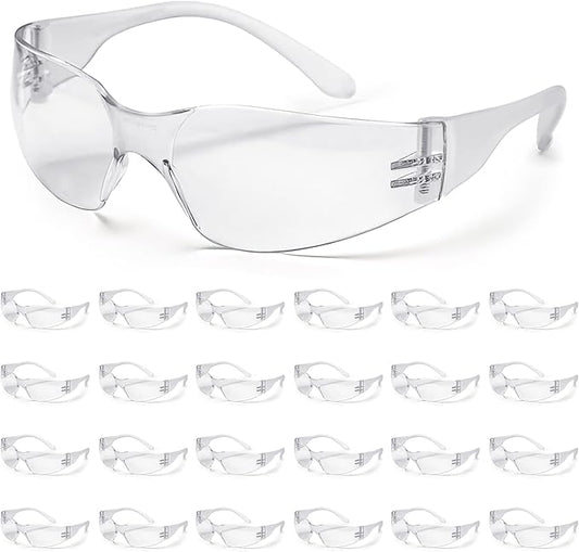 ATERET 300 Pairs Safety Glasses, Scratch Resistant Polycarbonate ANSI Z87.1 Impact Resistant Lens