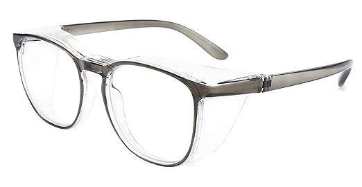 Alsenor Safety Glasses Anti Fog Goggles Protective Eyewear Blue Light Blocking Anti Dust UV Protection Glasses For Men Women (New-Grey)