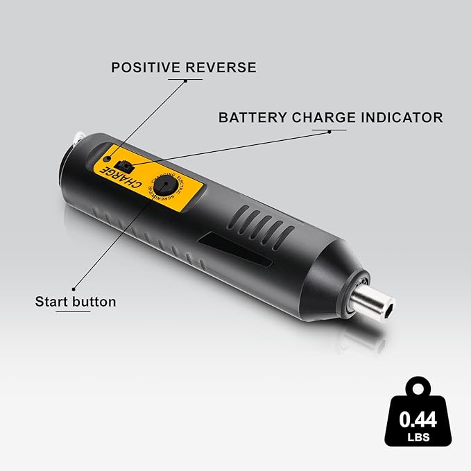 Cordless Screwdriver Rechargeable – Compact Battery Operated Electric Screw Driver with Magnetic Bits, Type-C Charging, 12 Bits & Storage Box – Small Power Screwdriver for DIY & Repairs
