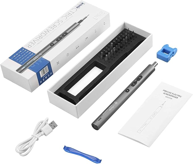 ORIA Electric Screwdriver, 28 in 1 Mini Precision Screwdriver Set, Rechargeable Repair Tools Kit, with Type-C Charging for Smartphones,Toys, PC