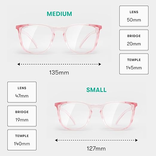 Stoggles Square Z87.2 Certified Polycarbonate Small Fit Safety Glasses, Scratch & Shatter-Proof, Blue-Light & UV Blocking Lens, Top & Side Shields, Anti-Fog Dip Coated, Protective & Stylish Eyewear