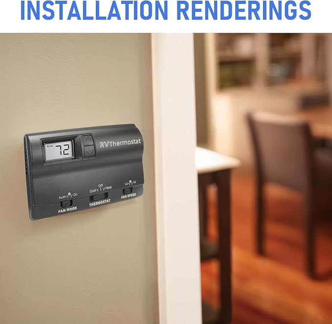 RV Digital Heat/Cool T-Stat Wall Thermostat Compatible with Coleman 8330-336 8330-337 8330-338 8330-339 8330-369 8330-386 Replace 83303862