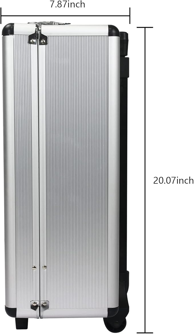 RYH 899pcs All-in-One Professional Tool Set & Rolling Tool Box Set - 4 Drawer Organizer Storage Case - Complete Home, Auto, Mechanic Tool Kit for DIY, Homeowner, Handyman Tool Set (Silver)