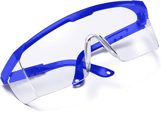 Safety Glasses, 5PCS Adjustable Wide-Vision Protective Glasses, Lightweight Fog-Proof Safety Goggles