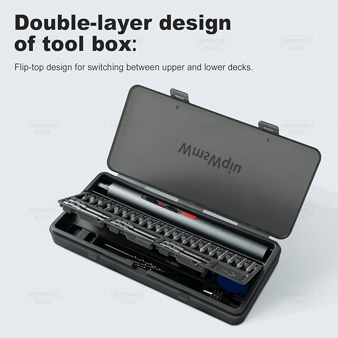 Mini Electric Screwdriver Set,Precision Electric Screwdriver, With electric drill function, 3 Gears Torque, 3LED light,Magnetic Storage,Overload Protection, Repair Tool Set for Phone Camera...