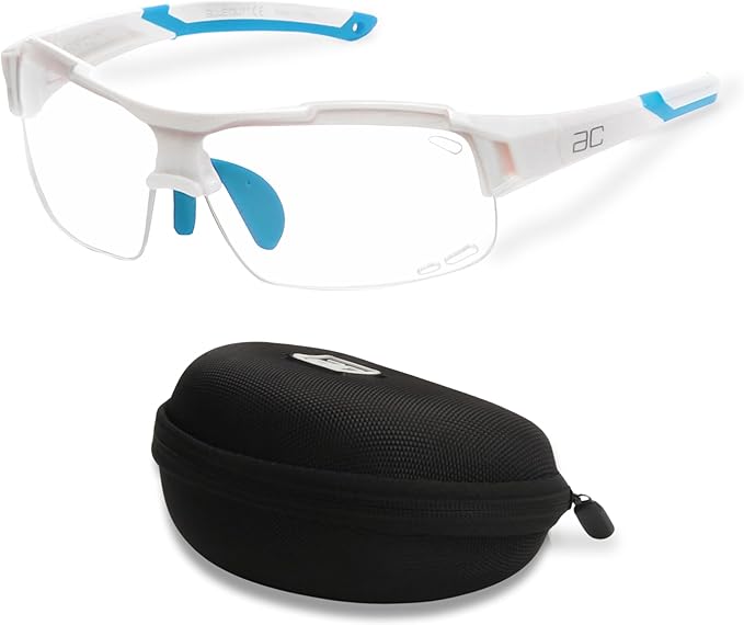 BLUE CUT Sports Safety Goggles Interchangeable Sun Lens Anti Fog UV Protection Indoor Outdoor Pickleball Cycling Basketball