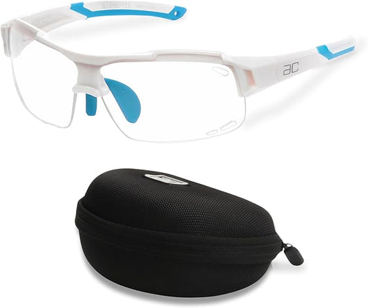 BLUE CUT Sports Safety Goggles Interchangeable Sun Lens Anti Fog UV Protection Indoor Outdoor Pickleball Cycling Basketball