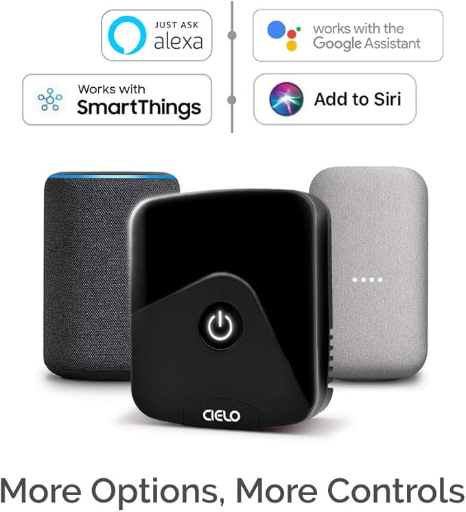 Breez Eco | Smart AC Controller for Mini Split, Window, Portable ACS | WiFi, Alexa, Google, Siri Shortcuts, SmartThings, IFTTT, Free App, NO Subscriptions | Schedules, Geofencing, Comfy (Black)