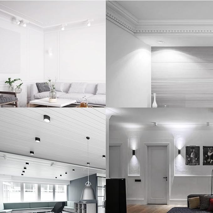 MASTERY MART Non-Dimmable GU10 LED Light Bulbs, 4W Bright 5000K Daylight White 35W Halogen Equivalent, 350lm Energy Saver for Track Lighting Fixture, Kitchen, Basement, 15000 Hours Lifespan, 6 Pack