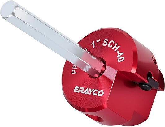 1" PVC Pipe Reamer, Plastic Pipe Fitting Reamer Tool, Fit Standard 1/2" Drills, for Schedule 40 PVC Pipe CPVC ABS Pipe