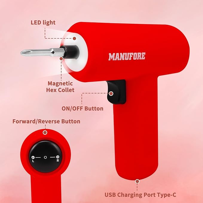 81pcs 3-layer Household Tool Set with 3.7V Cordless Screwdriver with Bits and Basic Home Hand Tools for Garden Office House Repair