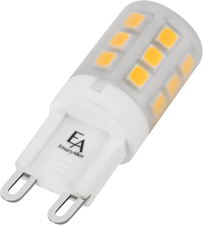 EmeryAllen G9 Base, 2.5Watt (20W Equivalent) Dimmable Miniature Bi-Pin | JA8 Compliant LED Light Bulb | 120V- 250 Lumens | 3000K | 1 Pcs
