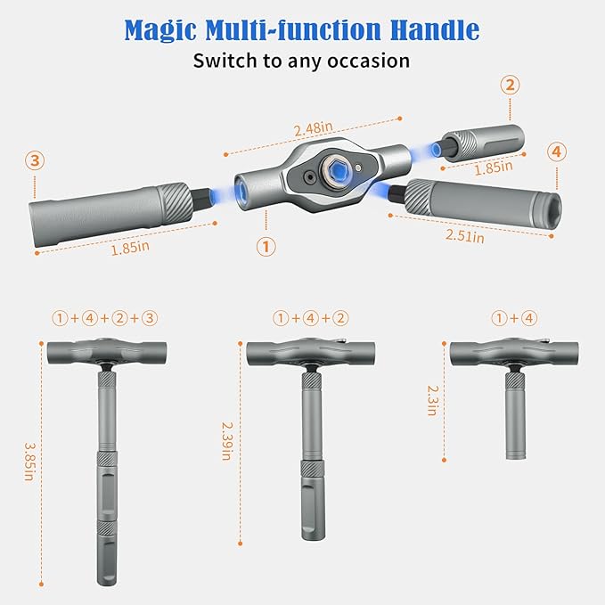24 in 1 Magnetic Ratchet Screwdriver Set - Mini Precision Tool Kit for DIY, Home Repair & Watch Tool Kit | Industrial S2 Alloy Steel Bits