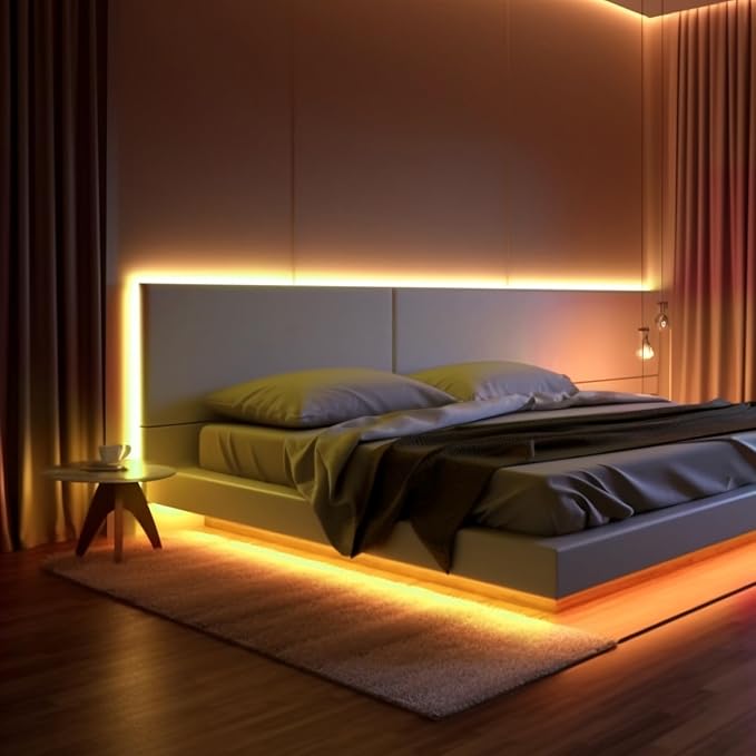 iNextStation Yellow Led Strip Lights, 16.4Ft/5m Neon Led Light Strip with Power Adapter, 12V Waterproof Silicone Flex LED Rope Lights for Bedroom Wall Festival Party Neon Sign DIY Decor