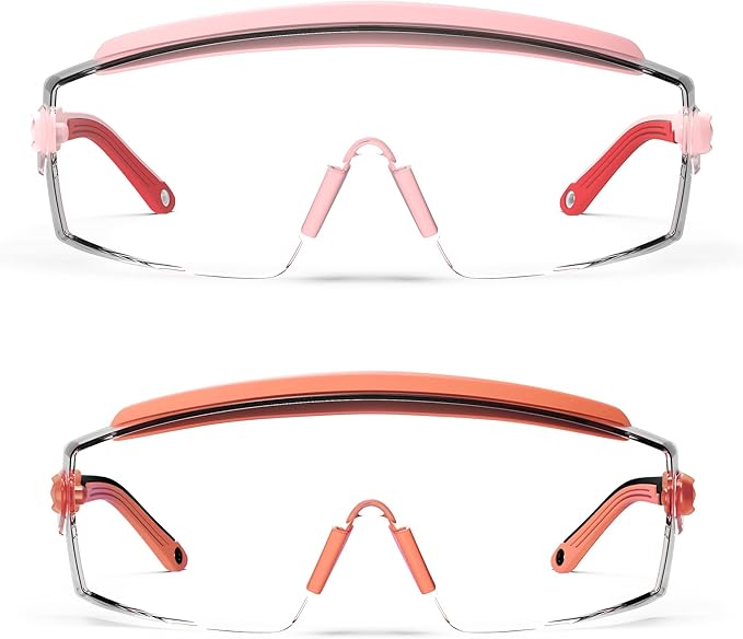 Anti Fog Safety Glasses Safety Goggles Over Glasses Protective Glasses with Anti Scratch Lenses Adjustable