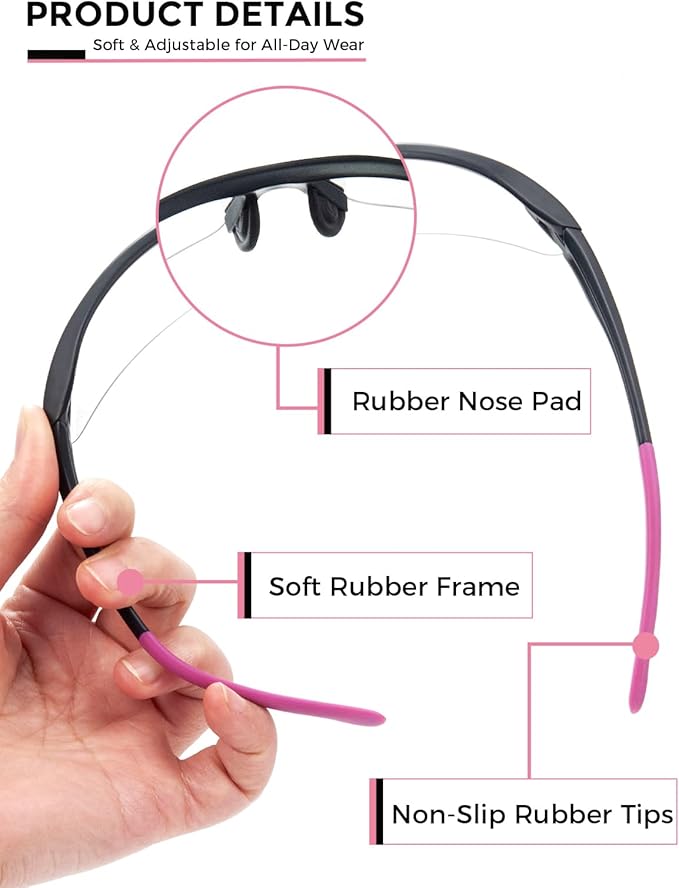 Anti-Fog Safety Glasses Clear Work Goggles Eye Protection for Shooting Sports Eyewear Scratch Resistant Lens