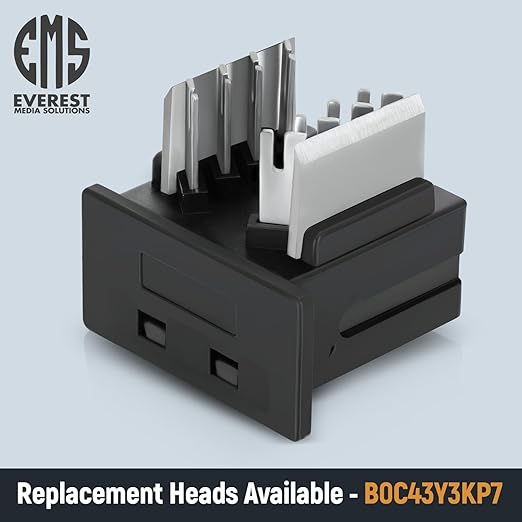 Everest easyJACK - 45° Angled Speed Termination Keystone Tool Set - with 20-Pack of RJ45 Cat6 Keystone Jacks in Purple (Slim Profile Design) - Time Saver Network Punch Down Tool Cat6