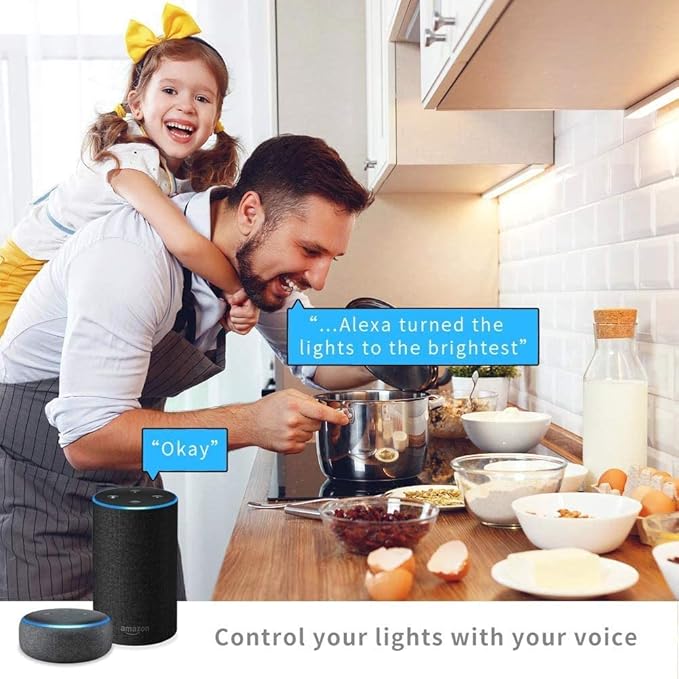 E12 Base Smart Bulb 4 Pack, 5W Candelabra Smart Light Bulbs - Alexa WiFi LED Lights B11 RGBCW Dimmable Color Changing Music Sync, Compatible with Alexa Google Home, 2.4 GHz Wi-Fi