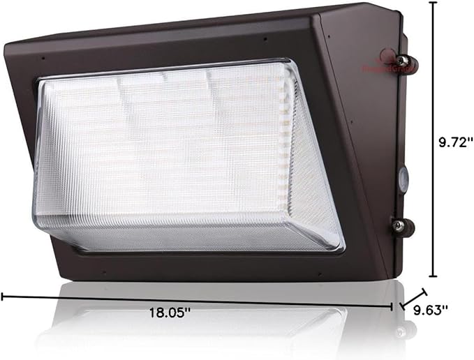 RuggedGrade 100W LED Wall Pack with Photocell - Durado IV Series - 14,500 Lumens - 5000K Bright White - Semi Cut-Off - Outdoor LED Wall Light - DLC 5.1 Premium