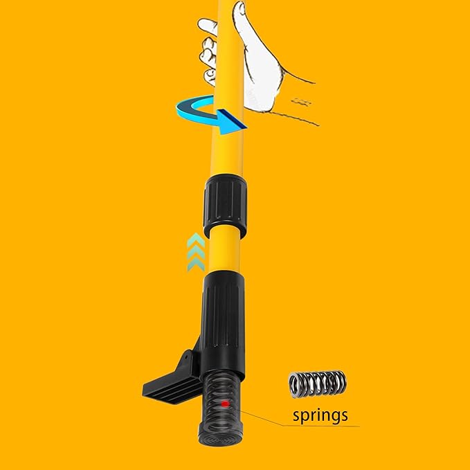 13.77-foot/4.2-meter multifunctional laser level pole, Adjustable Height, 360-Degree Rotating Head, with Multi-function Fine-tuning Pan-Tilt Head