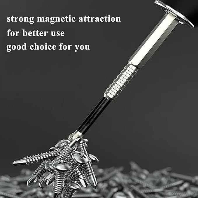 High Magnetic Screwdriver Drill Bit Set, K5 Impact Resistant Non Slip Bit, Strong Magnetic Drill Bit Set, Anti-Slip Magnetic Electric Screwdriver Set, 25 50 65 70 90 150mm (6Pcs)