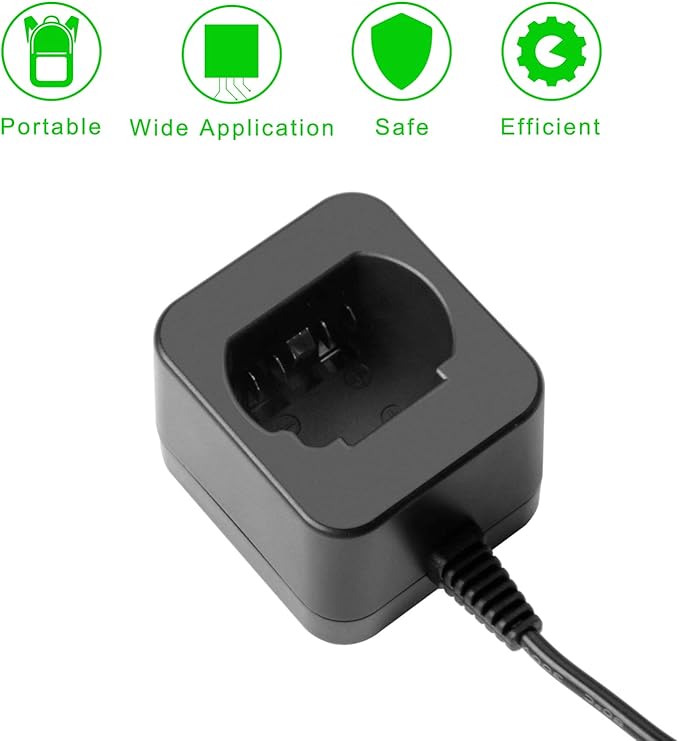 8V 2000mAh Li-ion Replacement Battery Charger with Higher Safety & Longer Runtime - Compatible with Dewalt DCB080, DW4390, DCF680N1, DCF680N2 DCF680G2 Cordless Power Tools (Charger)