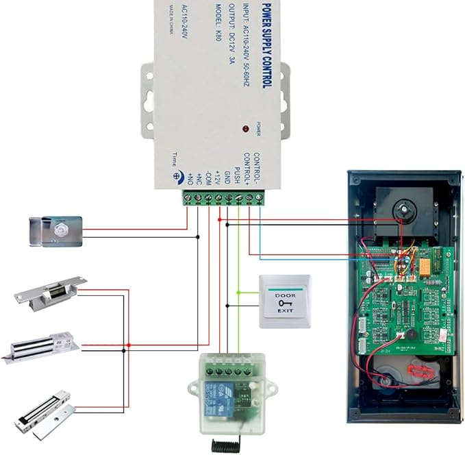 Wired Video Apartment Intercom System,6 Units 7 inch Monitor Video Door Phone Kit,Indoor Outdoor Video Doorbell, ID Card Unlock, 2 Way Audio, 6-Screen for Home Apartment (1 Doorbell+2 Monitor)