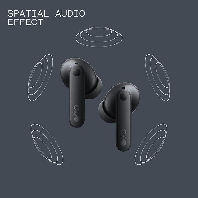CMF Buds Pro 2 Hybrid 50db Noise Cancelling Earbuds, Hi-Res Audio with LDAC, 6 HD Mics Wireless Headphones, Smart Dial Design, Ultra Bass Technology, Bluetooth 5.4, 43H Playtime, Dark Grey