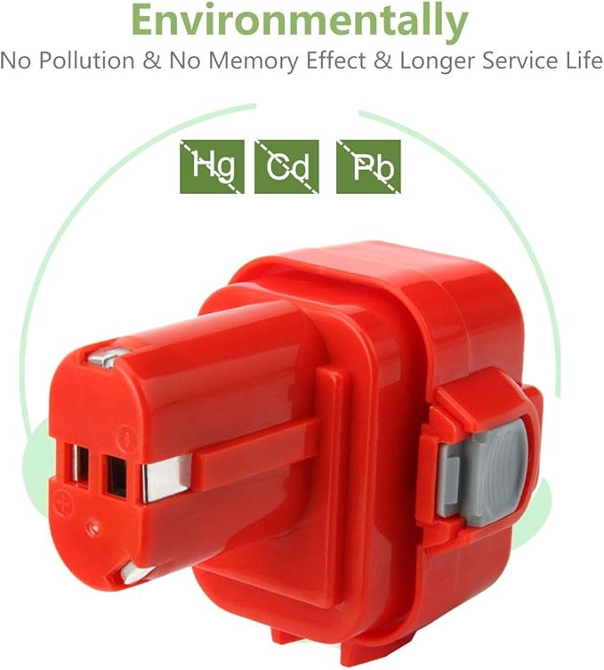 Joiry 9.6V 3500mAh Replacement Ni-MH Battery Compatible with Makita PA09 9120 9122 9134 9100 9100A 9101A 9102 6207D 192595-8 192596-6 192638-6 193977-7 638344-4-2