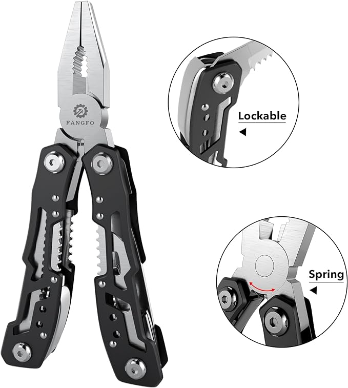 10 Pcs14-In-1 Multitool - Multi-functional Stainless Steel Pocket Knife for Men, Perfect for Outdoor, Home, and Auto Repair