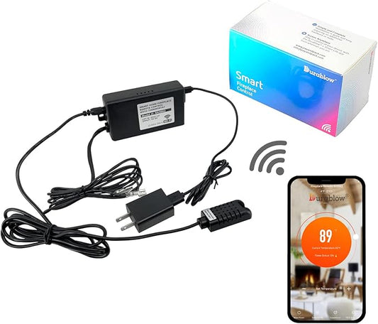 Durablow CB-SH3002 On/Off Gas Fire Fireplace Remote Control Kit+Thermostat+Timer with LCD Screen for Millivolt Valve, IPI Module (Smart Home Functions, for ComfortBilt Pellet Stoves+Thermostat+WiFi)