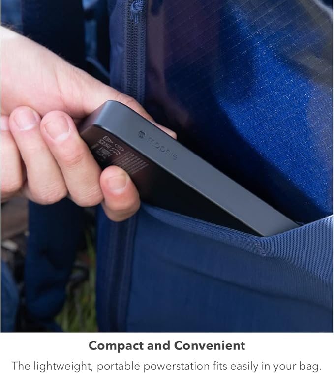 mophie Powerstation 2023 with PD Power Bank - 10,000 mAh Large Internal Battery, (2) USB-A Port and (1) 20W USB-C PD Fast Charging Input/Output Port, Travel-Friendly
