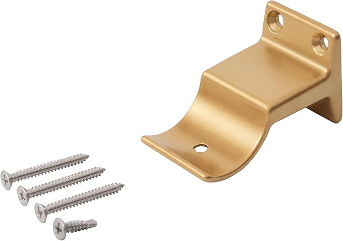 Champagne Golden Mounting Bracket for Cherry Wood Handrails ( Additional Auxiliary Support -1 pcs