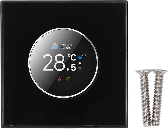 Smart Thermostat for Home, Programmable Bluetooth Temperature Regulator with 1.32in TFT Screen, Knob Control Diameter 1.81in, Control Via Cell Phone or Smart Voice