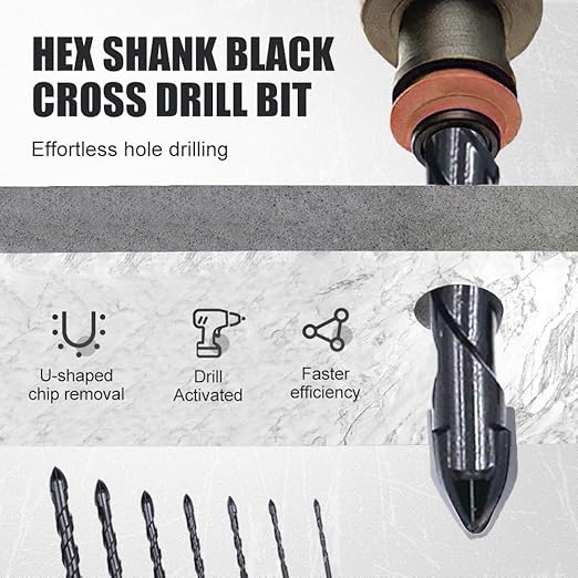 High Magnetic Screwdriver Drill Bit Set, 7PCS Anti Slip Magnetic Electric Screwdriver Set Alloy Steel Universal Strong Durability Screwdriver Drill Bit Set