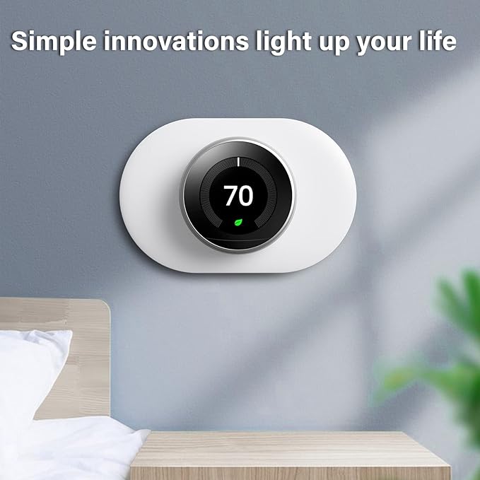 Nest Wall Plate for Google Nest Learning Thermostat 2nd/3rd, 7.7 * 5 inch Nest Thermostat Trim Kit, Made for Google Nest Learning Thermostat 2nd/3rd, Easy Installation