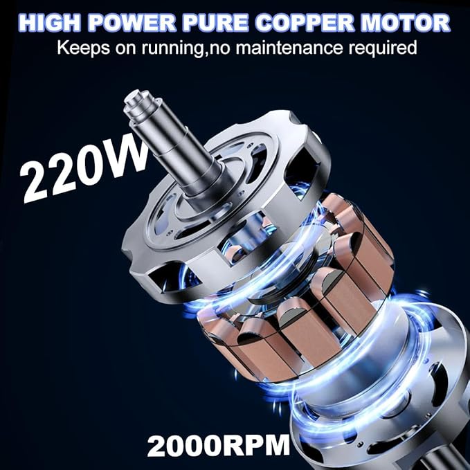 Electric Air Compressor Cordless, Quiet Portable Air Compressor For Woodwork Nailing, Garage, Car, Pneumatic Tool