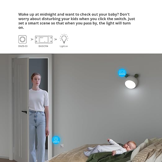 SONOFF BASICR4 Wi-Fi Smart Switch,DIY Module for Smart Home Automation Solution,Compatible with Alexa & Google Home Assistant,4 Pack