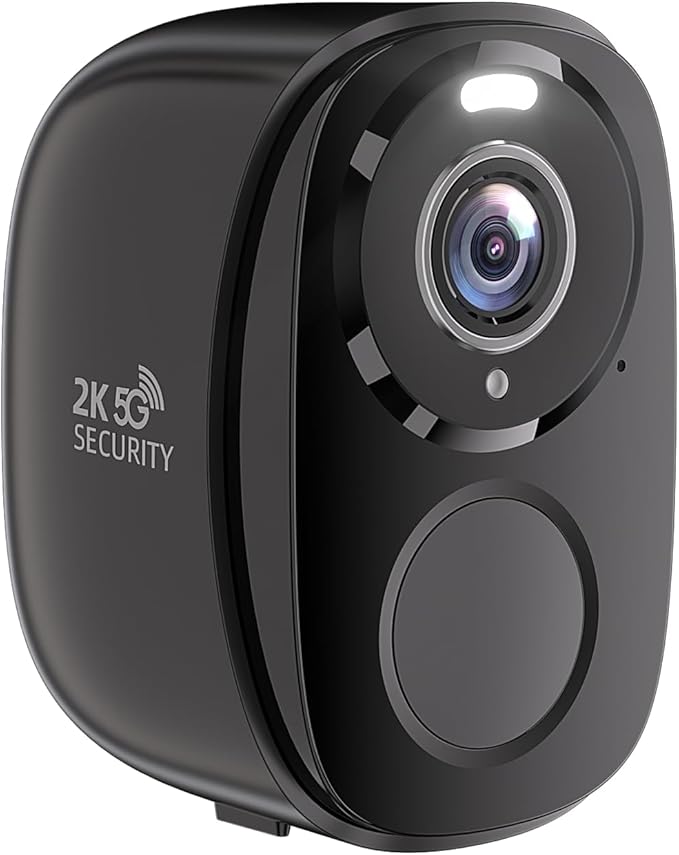 5G/2.4G WiFi Security Cameras Wireless Outdoor, 2K 5G Security Camera with AI Motion Detection, Color Night Vision, Siren, IP65, 2-Way-Audio, Support Alexa&Google Assistant, Cloud/SD (1)