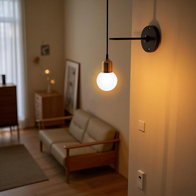 Warm Light Bulbs, Full Spectrum Light Bulb 2700K LED Lightbulbs G45 Soft White Grow Small E26 Refrigerator 5W Eq 40W Appliance for Home, Plant, Freezer, Lamp (1 Warm White Bulb)