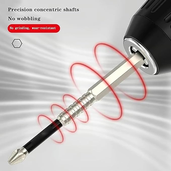 Continentau High-Magnetic Screwdriver Drill Bit Set, Magnetic Durability Screwdriver Drill Bit Set, Anti-Slip Magnetic Electric Screwdriver Set for Home Decoration, Car Repai (1pcs)