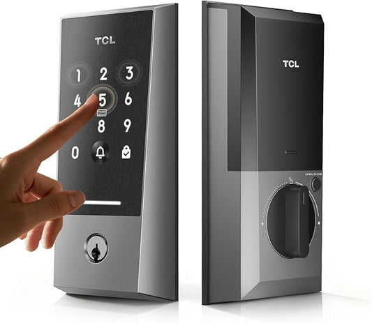 TCL D2 Smart Lock with Built-in Doorbell & WiFi: The Ultimate 2-in-1 Keyless Entry Door Lock for Your Home, APP Remote Control, Compatiable with Alexa&Google Assistant, No Bridge Required
