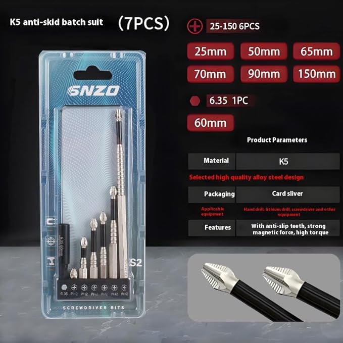 14 PCS High Magnetic Screwdriver Drill Bit Set, Strong Magnetic Durability Screwdriver Drill Bit Set, Magnetic Electric Screwdriver Set, Electric Precision Screwdriver Set (2 set)