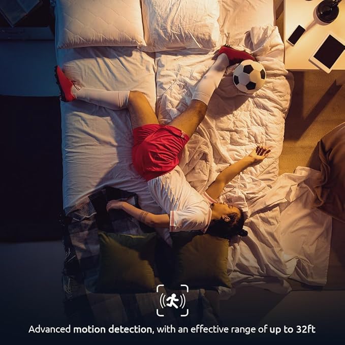 Nexxt Solutions Smart Wi-Fi Indoor Pan and Tilt Camera - 2K HD, Motion Detection, Night Vision, Two-Way Audio, Remote Access Alexa & Google Home Compatible | Camara de Seguridad