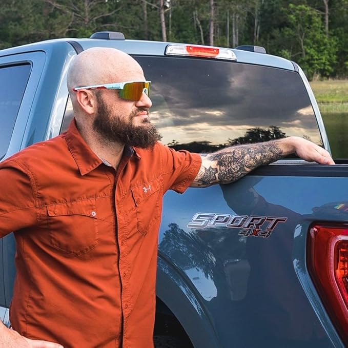 X Power ANSI Z87+ Safety Shield Sunglasses Impact Resistant Polycarbonate Lens & Frame (Made In Taiwan)