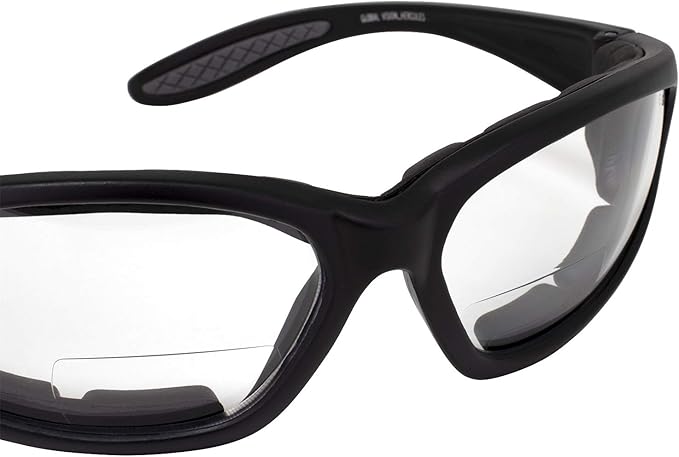 Global Vision Hercules Bifocal Anti-Fog Safety Glasses with EVA Foam, Clear Lens
