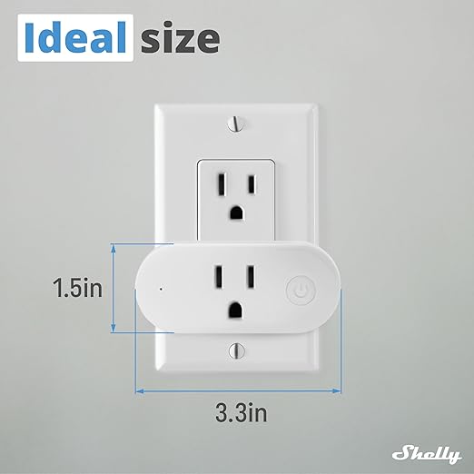Shelly Wave Plug US LR | Z-Wave Long Range Smart Plug with Power Monitoring 15 A | Home Automation | iOS Android App | Low Power Consumption | Smart Schedules & Scenes | Bulletproof Security (4 Pack)